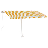 Vidaxl Laifel détaché étend manuellement 400x300 cm jaune et blanc