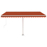 Vidaxl Laifel détaché retirer manuellement 450x300 cm Brown orange