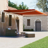 Vidaxl Laifel détaché retirer manuellement 450x300 cm Brown orange
