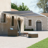 Vidaxl Laifel Free - Automatic 500x300 cm Bleu et blanc