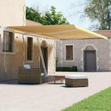 Vidaxl Luifel - Free - Automatic 500x300 cm jaune et blanc