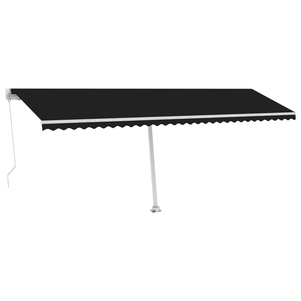 Vidaxl Luifel détaché étend manuellement l'anthracite 600x300 cm