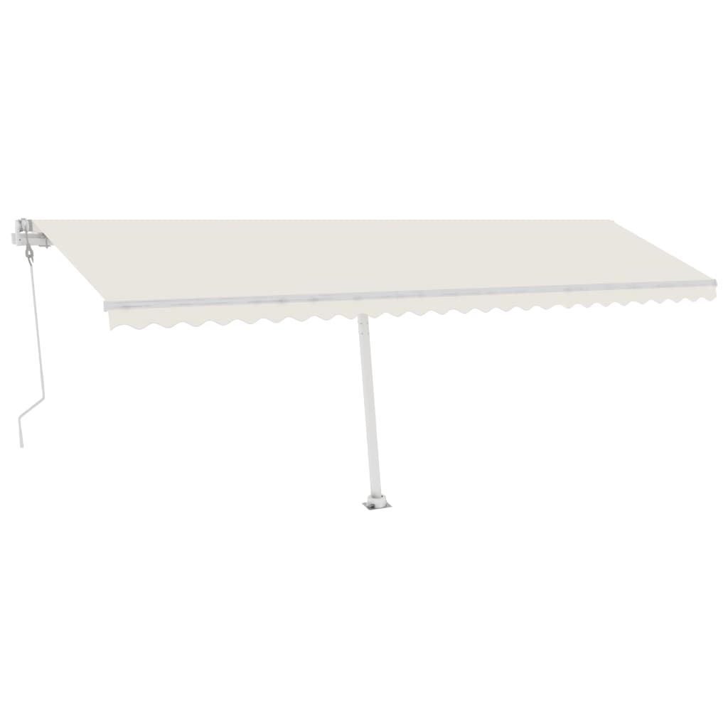 Vidaxl Luifel Automatique avec led et capteur de vent 600x300 cm couleur crème