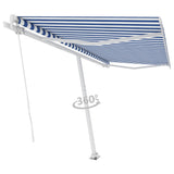 Vidaxl Laifel détaché retire manuellement 400x350 cm bleu et blanc