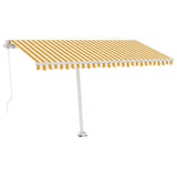 Vidaxl Laifel détaché retirer manuellement 400x350 cm jaune et blanc