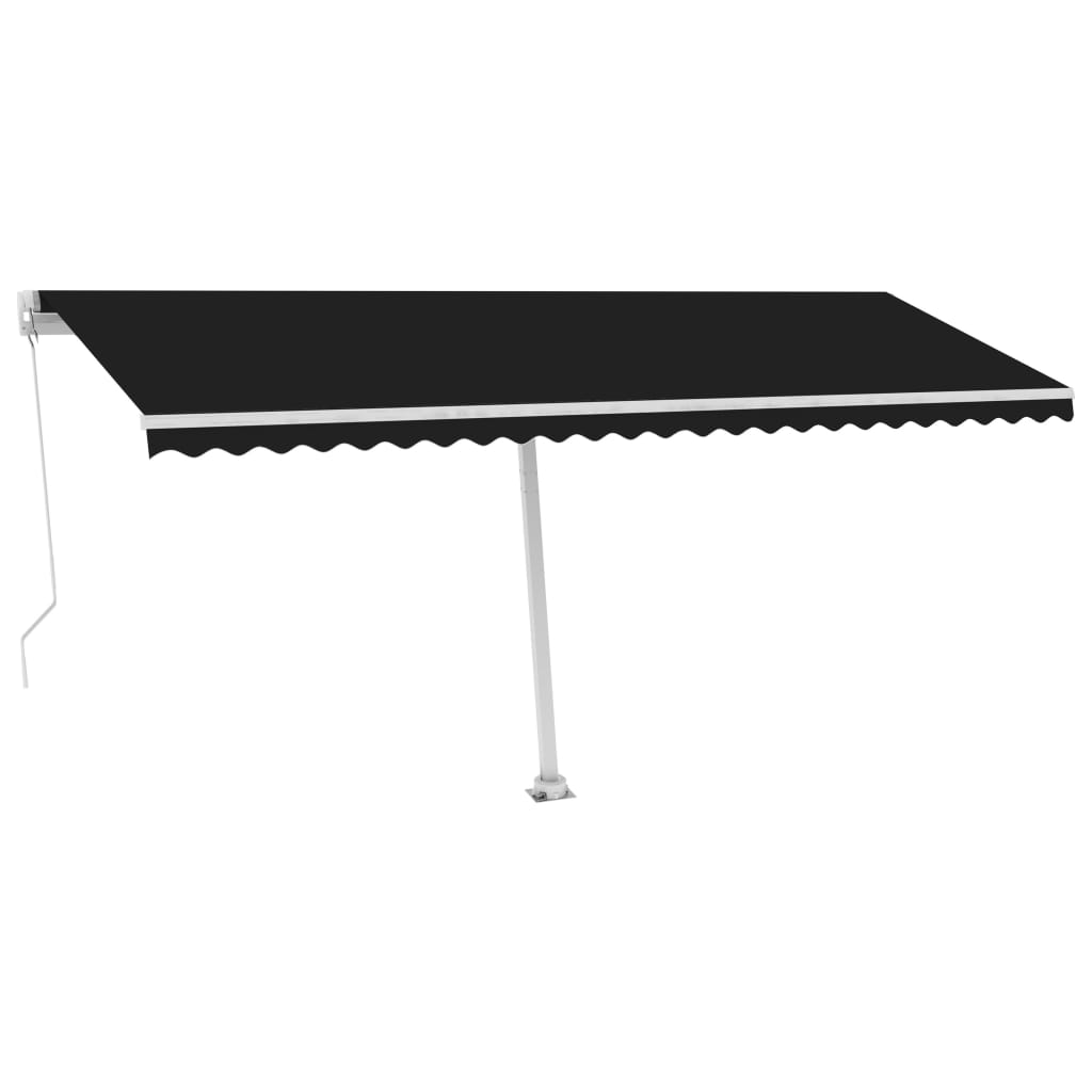 Vidaxl Luifel détaché étend manuellement l'anthracite 500x350 cm