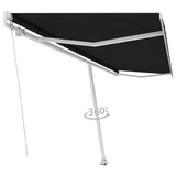 Vidaxl Luifel détaché étend manuellement l'anthracite 500x350 cm