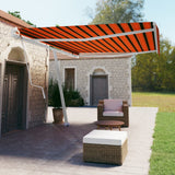 Vidaxl Luifel - Free - Automatic 500x350 cm CM et brun