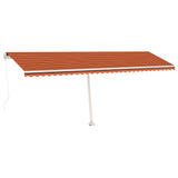 Vidaxl Laifel détaché retirer manuellement 600x350 cm Brown orange