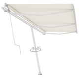 Vidaxl Luifel - Crème automatique 600x350 cm