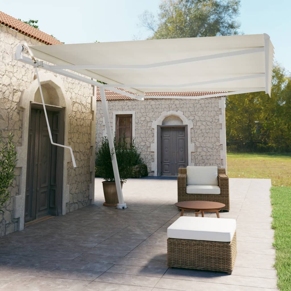 Vidaxl Luifel - Crème automatique 600x350 cm