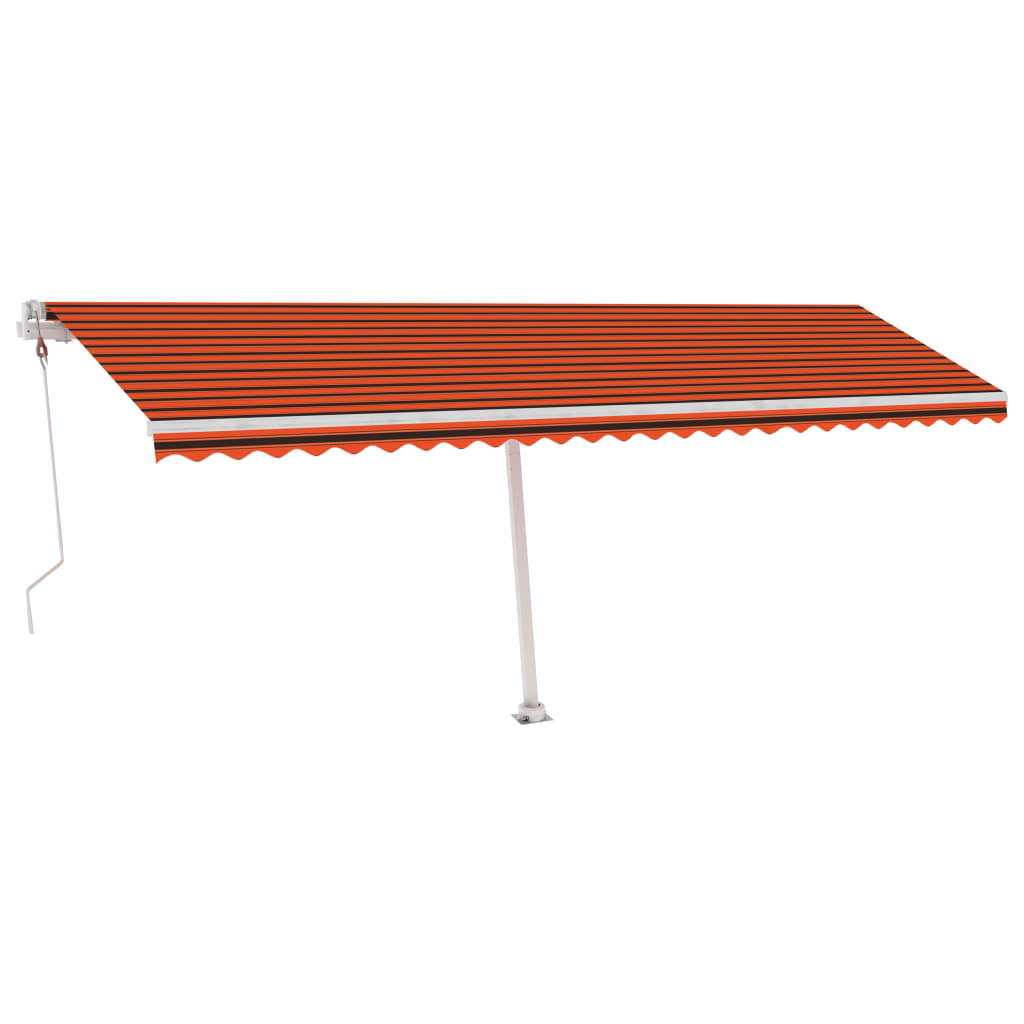 Vidaxl Luifel - Free - Automatique 600x350 cm et marron