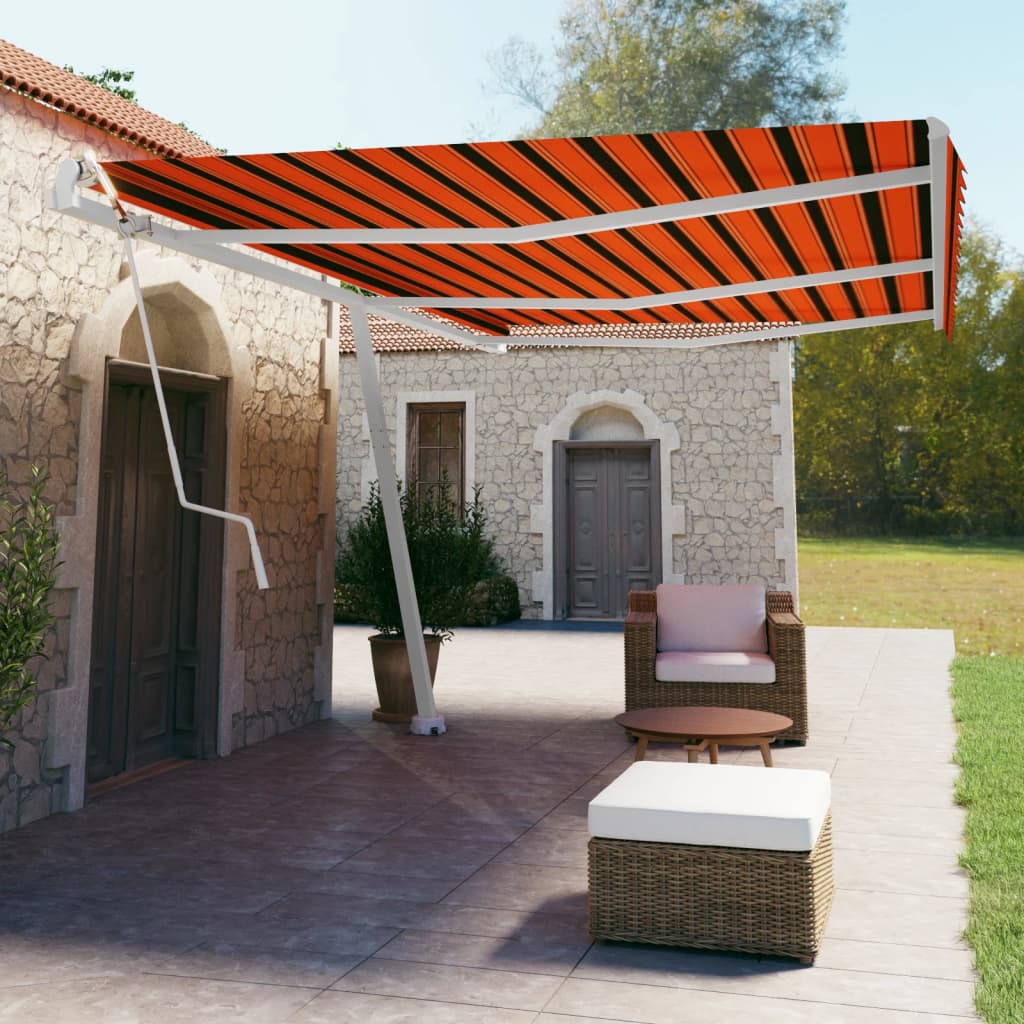 Vidaxl Luifel - Free - Automatique 600x350 cm et marron