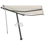 Vidaxl Luifel détaché étend manuellement la crème 300x250 cm -colore