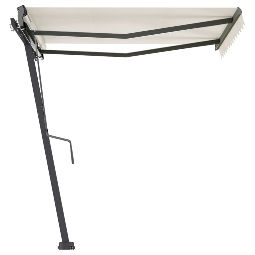 Vidaxl Luifel détaché étend manuellement la crème 300x250 cm -colore