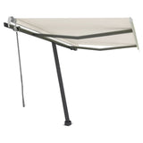 Vidaxl Luifel extensible manuellement avec la Crème LED 300x250 cm -Colored