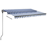 Vidaxl Laifel GRATUITE - AUTOMATIQUE Automatique 300x250 cm Bleu et blanc