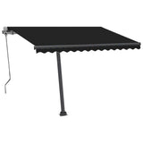 Vidaxl luifel automatique avec led et capteur de vent 300x250 cm anthracite