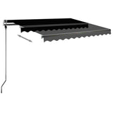 Vidaxl Luifel détaché étend manuellement l'anthracite 350x250 cm