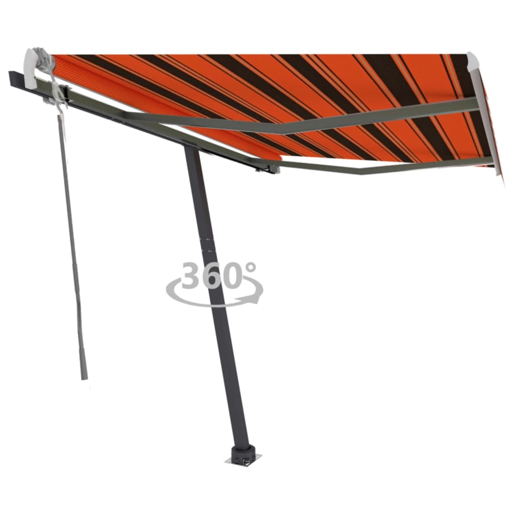Vidaxl Laifel détaché retire manuellement 350x250 cm brun orange