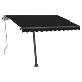 Vidaxl Luifel extensible manuellement avec une couleur anthracite LED 350x250 cm