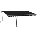 Vidaxl Luifel extensible manuellement avec une couleur anthracite LED 400x300 cm
