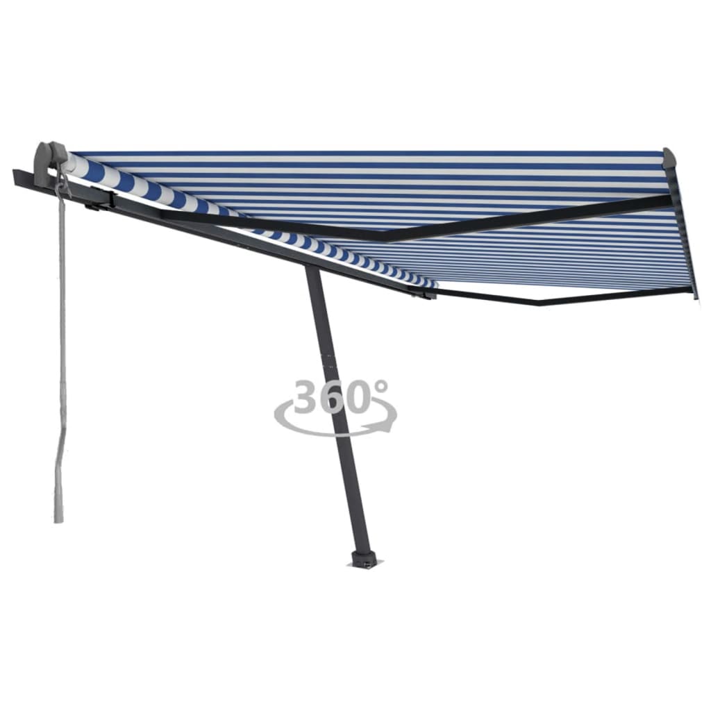 Vidaxl Laifel Free - Automatic 400x300 cm Bleu et blanc