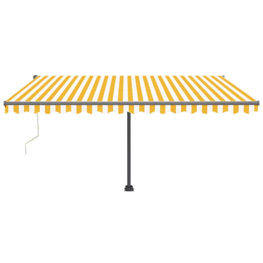 Vidaxl Luifel - Free - Automatic 400x300 cm jaune et blanc