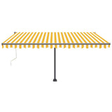 Vidaxl Luifel - Free - Automatic 400x300 cm jaune et blanc