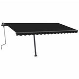Vidaxl Luifel extensible manuellement avec une couleur anthracite LED 450x300 cm