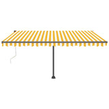 Vidaxl Luifel - Free - Automatic 450x300 cm jaune et blanc