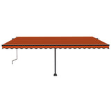 Vidaxl Laifel GRATUITE - Automatique 500x300 cm Orange et brun