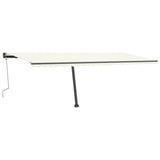 Vidaxl Luifel extensible manuellement avec la Crème LED 600x300 cm -Colored
