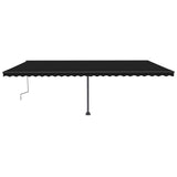 Vidaxl Luifel extensible manuellement avec une couleur anthracite LED 600x300 cm