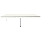 Vidaxl Luifel Automatique avec led et capteur de vent 600x300 cm couleur crème