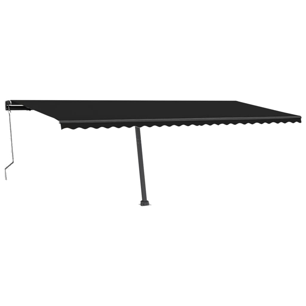 Vidaxl Luifel Automatique avec led et capteur de vent 600x300 cm anthracite