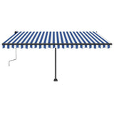 Vidaxl Laifel détaché retire manuellement 400x350 cm bleu et blanc
