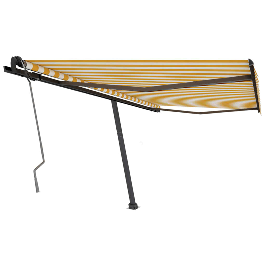 Vidaxl Laifel détaché retirer manuellement 400x350 cm jaune et blanc