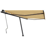 Vidaxl Laifel détaché retirer manuellement 400x350 cm jaune et blanc