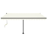 Vidaxl Luifel Automatique avec led et capteur de vent 400x350 cm couleur crème