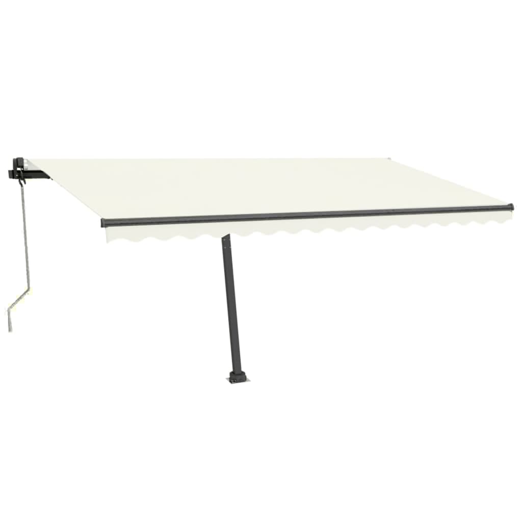 Vidaxl Luifel Automatique avec led et capteur de vent 400x350 cm couleur crème