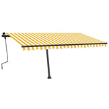 Vidaxl Laifel détaché étend manuellement 450x350 cm jaune et blanc