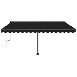 Vidaxl Luifel détaché étend manuellement l'anthracite 450x350 cm