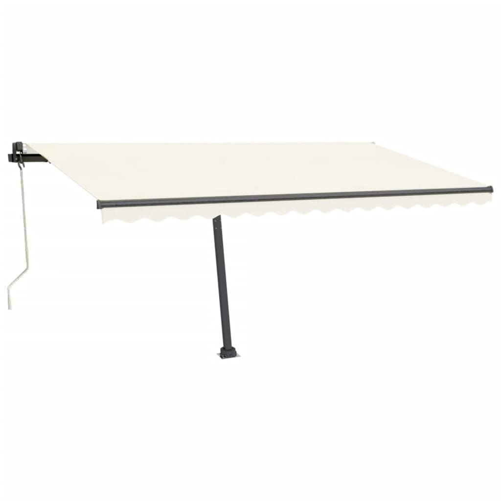 Vidaxl Luifel Automatique avec led et capteur de vent 450x350 cm couleur crème