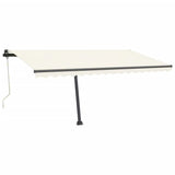 Vidaxl Luifel Automatique avec led et capteur de vent 450x350 cm couleur crème