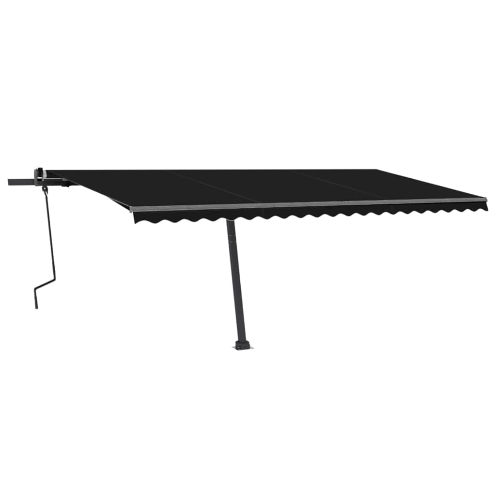 Vidaxl Luifel détaché étend manuellement l'anthracite 500x350 cm
