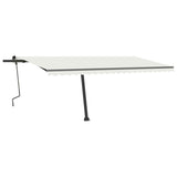 Vidaxl Luifel extensible manuellement avec la Crème LED 500x350 cm -Colored
