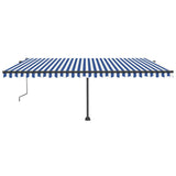 Vidaxl Laifel GRATUITE - Automatique 500x350 cm Bleu et blanc