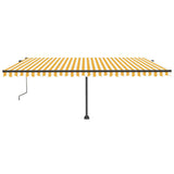Vidaxl Laifel GRATUITE - Automatique 500x350 cm jaune et blanc