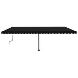 Vidaxl Luifel détaché étend manuellement l'anthracite 600x350 cm